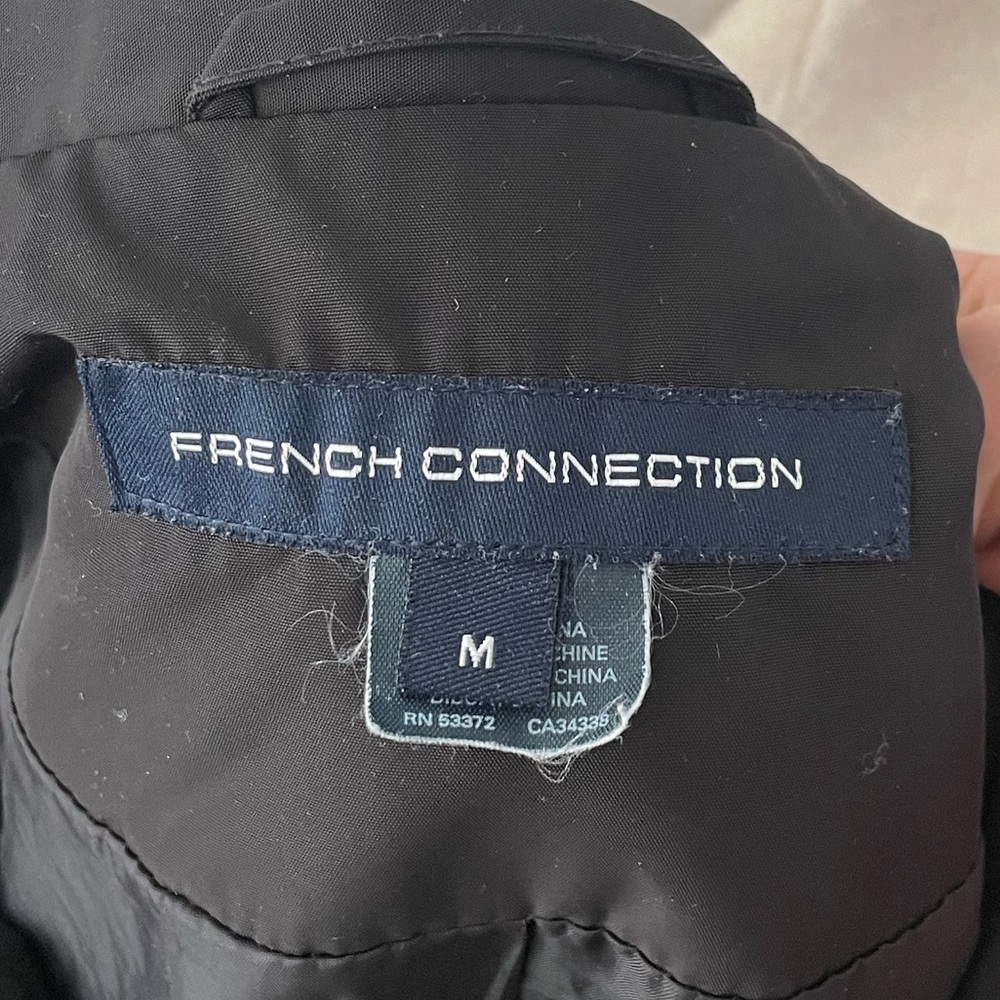 French Connection Black Rain Jacket - Picture 5 of 5